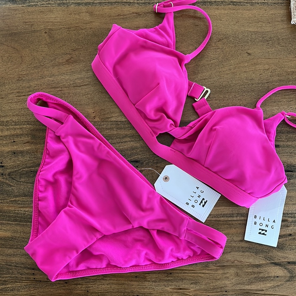 Billabong Pink Bikini Set 👙